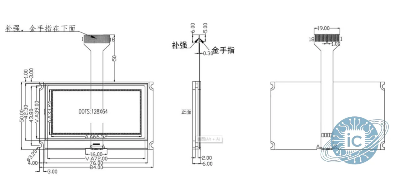خرید ST7567-GLCD-12864-3